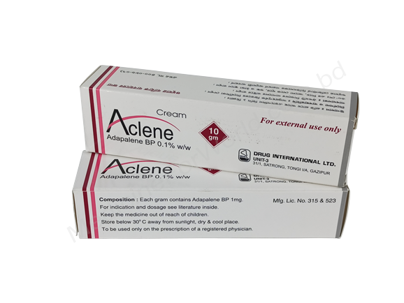 Aclene cream- Родовое Adapalene- Drug International Pharma