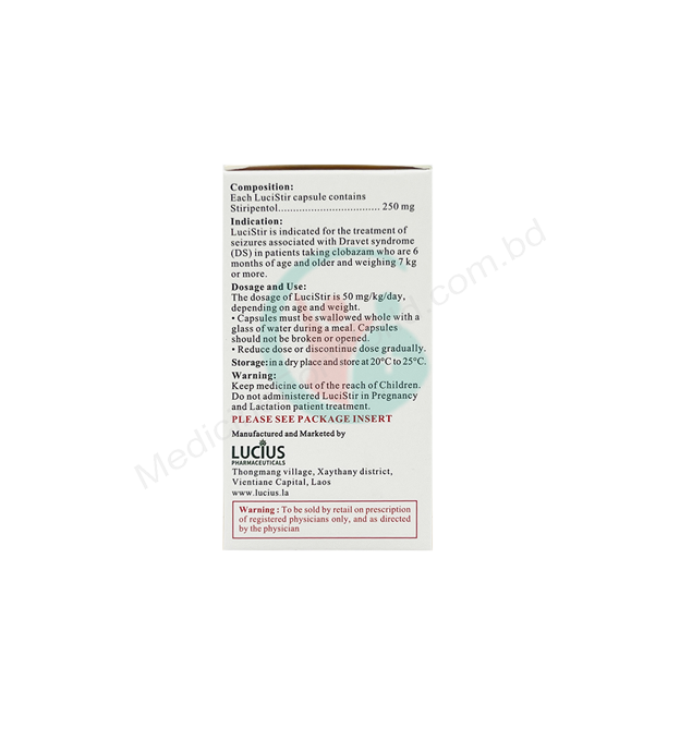 LuciStir- Родовое Stiripentol- Lucius Pharma