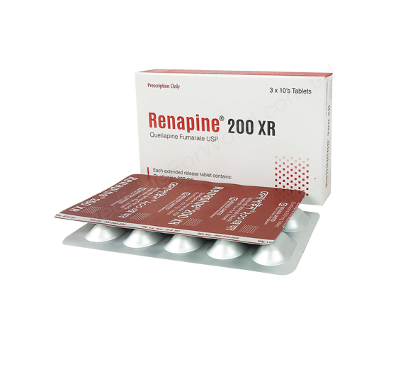 Renapine XR- Родовое QUETIAPINE FUMARATE- Renata Pharma