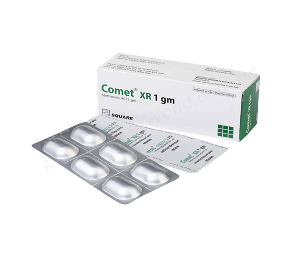 Comet XR- Generic METFORMIN HYDROCHLORIDE- Square Pharma