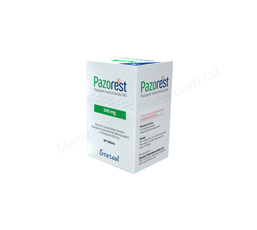 Pazorest- Родовое Пазопаниб- Everest Pharma