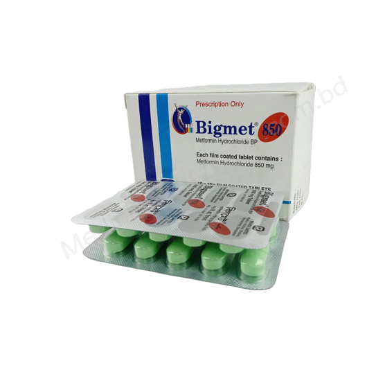 Bigmet- Generic METFORMIN HYDROCHLORIDE- Renata Pharma
