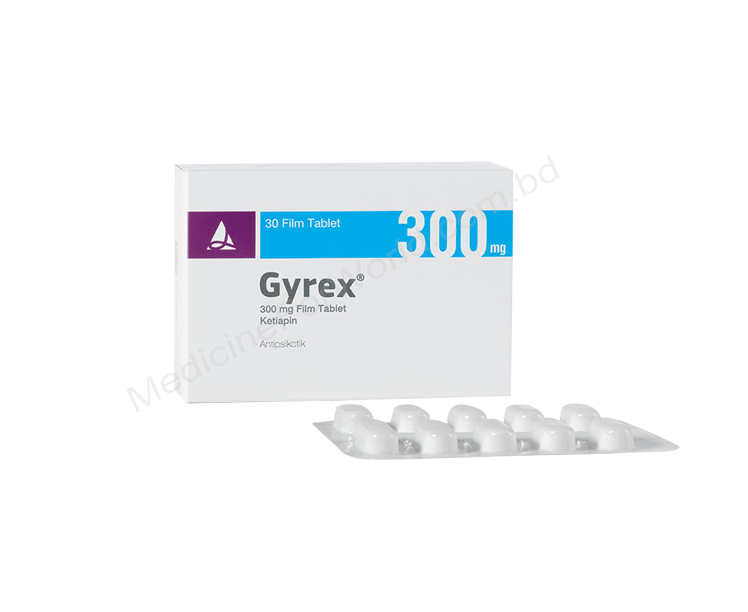 GYREX- Родовое QUETIAPINE FUMARATE- Santa Pharma