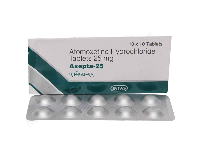 Axepta- Родовое Atomoxetine Hydrochloride- Intas Pharma