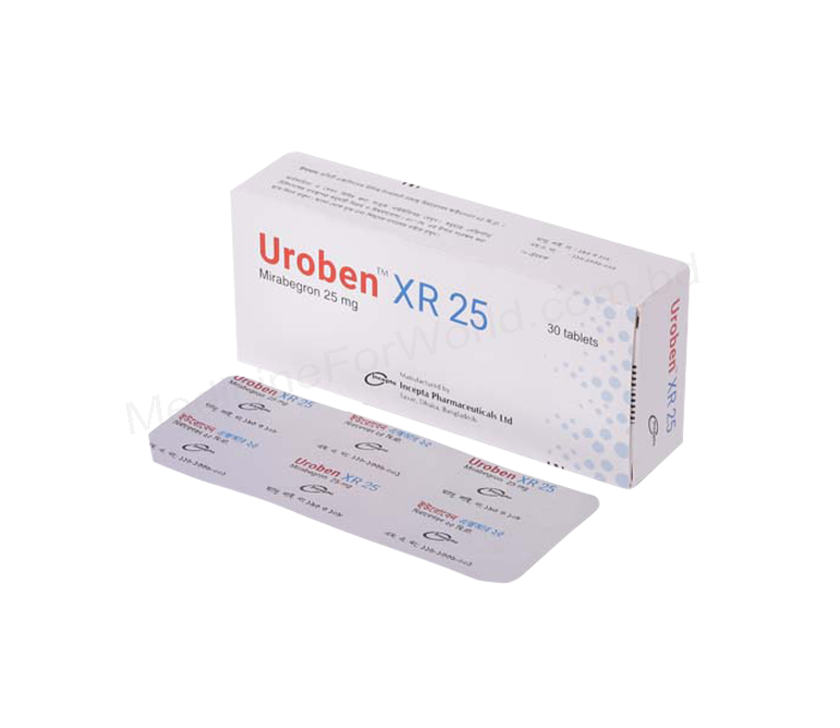 Uroben Xr- Родовое мирабегрон- Incepta Pharma
