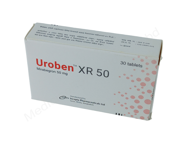 Uroben Xr- Родовое мирабегрон- Incepta Pharma