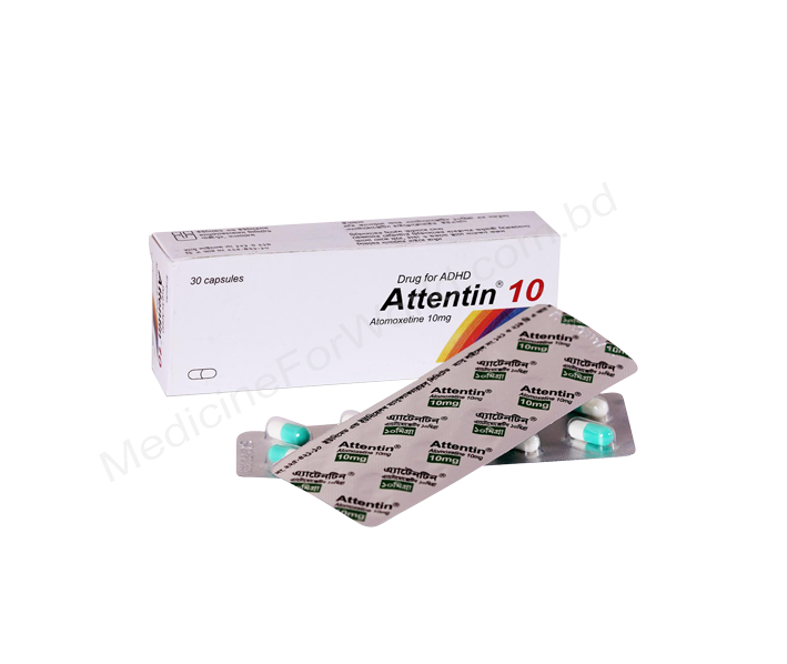 Attentin- 通用的 Atomoxetine Hydrochloride- Unimed Unihealth Pharma